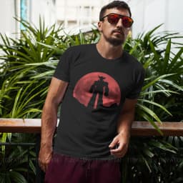 UFO Robot Goldrake Grendizer Anime Red Moon Classic T Shirt Classic Grunge Summer Loose Cotton Men Cloth Harajuku O-Neck TShirt