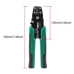 Multi-Function 4-in-1 Electric Crimping Plier Kit With 140/280Pcs Spade Terminal Wire Stripping Cutting Connetor Crimping Tool