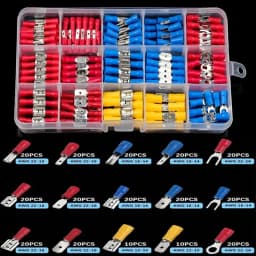 Multi-Function 4-in-1 Electric Crimping Plier Kit With 140/280Pcs Spade Terminal Wire Stripping Cutting Connetor Crimping Tool