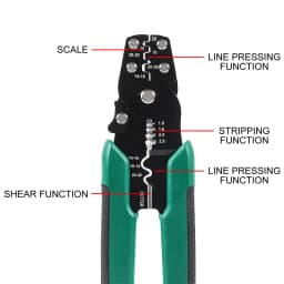 Multi-Function 4-in-1 Electric Crimping Plier Kit With 140/280Pcs Spade Terminal Wire Stripping Cutting Connetor Crimping Tool