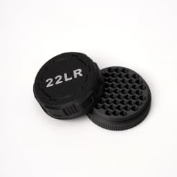 A compact storage case capable of holding 55 .22LR rounds—convenient for carrying to the shooting range.