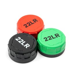 A compact storage case capable of holding 55 .22LR rounds—convenient for carrying to the shooting range.