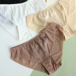 SuyaDream Women's Lace Briefs Underwear 100% Natural Silk Lining, Health Underpants Everyday Wear Intimates, 2025 Summer New