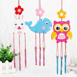 8Pcs Kids DIY Wind Chimes Art Crafts Toy for Children Garden Home Party Educational Handmade Teaching Aids Girls Christmas Gifts