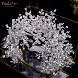 YouLaPan HP420 Wedding Accessories Bridal Headpieces Luxurious Banquet Jewelry Headdresses Bride Tiara and Crown Flower Headband
