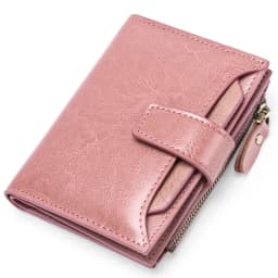 New Short Women Wallets Genuine Leather Zipper Coin Pocket Women Name Engraved High Quality Card Holder Kpop Female Wallet