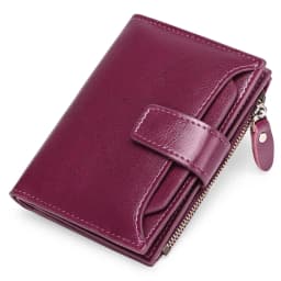 New Short Women Wallets Genuine Leather Zipper Coin Pocket Women Name Engraved High Quality Card Holder Kpop Female Wallet