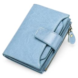 New Short Women Wallets Genuine Leather Zipper Coin Pocket Women Name Engraved High Quality Card Holder Kpop Female Wallet