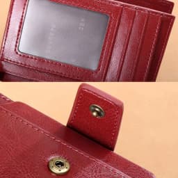 New Short Women Wallets Genuine Leather Zipper Coin Pocket Women Name Engraved High Quality Card Holder Kpop Female Wallet