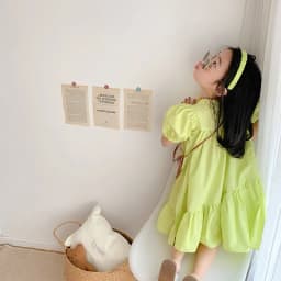 Baby Girls Dresses Summer New Stitching Short-Sleeved Irregular Dress Big Swing Edge Princess Dress Fashion Children'S Clothing