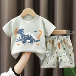 2PCS Children's Sets Mother Kids Clothes Boys Girl T-shirt Shorts Summer Cotton Short Sleeve Baby Children Clothing Toddler Suit