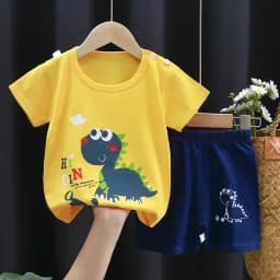2PCS Children's Sets Mother Kids Clothes Boys Girl T-shirt Shorts Summer Cotton Short Sleeve Baby Children Clothing Toddler Suit