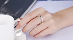 Charm 925 Sterling Silver Rings For Women Shining Crystal Size 7/8/9/10 Fashion Party Gifts Engagement Wedding Jewelry