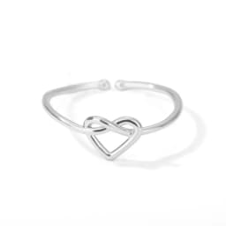 Pink Zircon Heart Rings For Women Gold Plated Stainless Steel Adjustable Heart Ring 2026 Trend Wedding Aesthetic Jewelry Gift