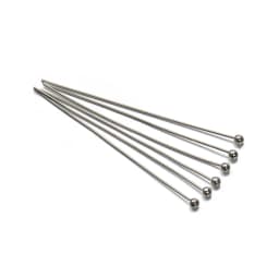 200pcs/lot 18 20 24 30 35 40 mm Metal Ball Head Pins Connector for DIY Jewelry Making Beads Needlework 0.5mm Headpin Accessories