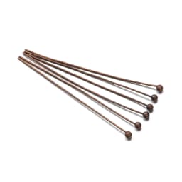 200pcs/lot 18 20 24 30 35 40 mm Metal Ball Head Pins Connector for DIY Jewelry Making Beads Needlework 0.5mm Headpin Accessories
