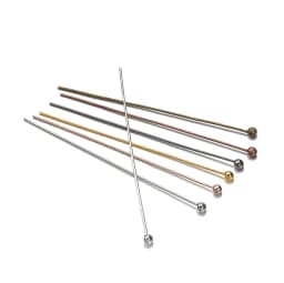 200pcs/lot 18 20 24 30 35 40 mm Metal Ball Head Pins Connector for DIY Jewelry Making Beads Needlework 0.5mm Headpin Accessories