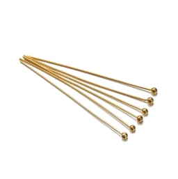 200pcs/lot 18 20 24 30 35 40 mm Metal Ball Head Pins Connector for DIY Jewelry Making Beads Needlework 0.5mm Headpin Accessories