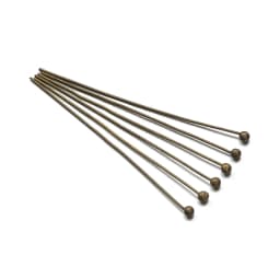 200pcs/lot 18 20 24 30 35 40 mm Metal Ball Head Pins Connector for DIY Jewelry Making Beads Needlework 0.5mm Headpin Accessories