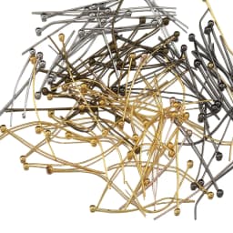 200pcs/lot 18 20 24 30 35 40 mm Metal Ball Head Pins Connector for DIY Jewelry Making Beads Needlework 0.5mm Headpin Accessories