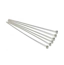 200pcs/lot 18 20 24 30 35 40 mm Metal Ball Head Pins Connector for DIY Jewelry Making Beads Needlework 0.5mm Headpin Accessories