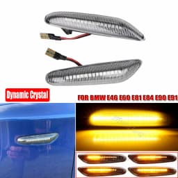 Sequential Flashing LED Turn Signal Side Marker Light For BMW E60 E61 E90 E91 E87 E81 E83 E84 E88 E92 E93 E82 E46 1 3 5 Series