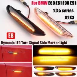Sequential Flashing LED Turn Signal Side Marker Light For BMW E60 E61 E90 E91 E87 E81 E83 E84 E88 E92 E93 E82 E46 1 3 5 Series