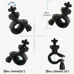 Bicycle Handlebar Mount Bike Holder For GoPro Hero 13 12 11 10 9 Insta360 X5 SJCAM AKASO DJI Osmo Action 6/5 PRO/4/3 Nano Camera