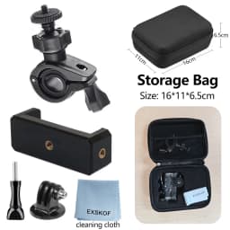 Bicycle Handlebar Mount Bike Holder For GoPro Hero 13 12 11 10 9 Insta360 X5 SJCAM AKASO DJI Osmo Action 6/5 PRO/4/3 Nano Camera