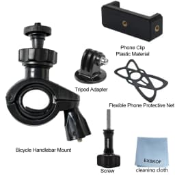 Bicycle Handlebar Mount Bike Holder For GoPro Hero 13 12 11 10 9 Insta360 X5 SJCAM AKASO DJI Osmo Action 6/5 PRO/4/3 Nano Camera