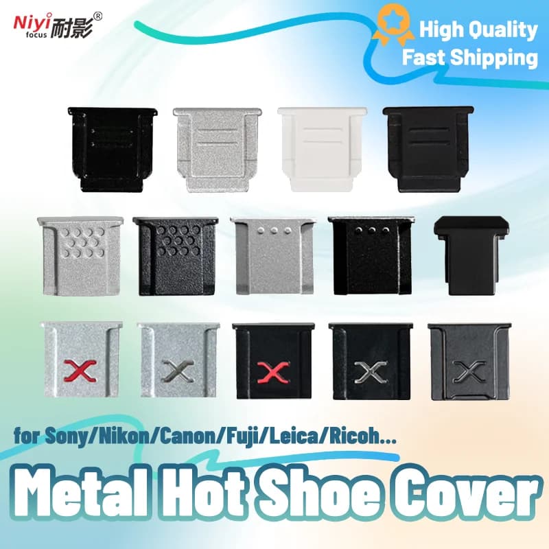 Camera Accessories Hot Shoe Cover Flash Camera Hot Shoe Cap Metal Cold Shoe Cover for Canon R10 Fujifilm XT3 Nikon ZFC Sony A7M4