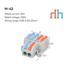 10/30/50 PCS Mini Fast Wiring Cable Connectors Universal Compact Splitter Electrical Conductors Push-in Home Terminal Block
