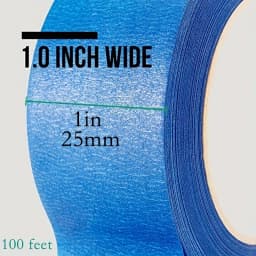 100 Feet * 1in Blue Painters Tape 1 inch Wide, Bulk Original Blue Masking Tape