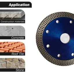 105MM/115MM/125MM Turbo Diamond Saw Blade Granite Marble Cutting Disc Porcelain Tile Ceramic 3 Size Angle Grinder