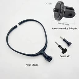 Neck Mount Necklace Holder Camera POV Mount for GoPro Hero 13 12 11 10 9 8 7 AKASO SJCAM DJI Osmo Action Insta360 Action Cameras
