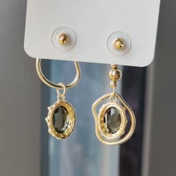 Asymmetrical Vintage Crystal Pendant Earrings For Women Korean Fashion Irregular Geometric Earrings Office Party Jewelry Gifts