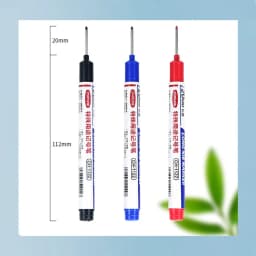 8Pcs/Set 20mm Deep Hole Long Nib Head Markers For Metal Perforating Pen Waterproof Bathroom Woodworking Decoration Multi-Purpose