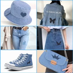 Denim Patches for Clothing - Super Glue Appliques, Iron-On & Sewing Fabric Embellishments, DIY Apparel Supplies for Pants and Ja