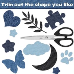 Denim Patches for Clothing - Super Glue Appliques, Iron-On & Sewing Fabric Embellishments, DIY Apparel Supplies for Pants and Ja