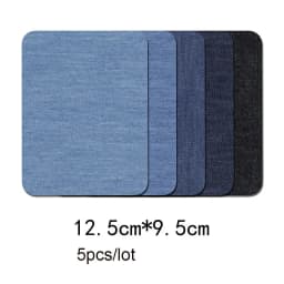 Denim Patches for Clothing - Super Glue Appliques, Iron-On & Sewing Fabric Embellishments, DIY Apparel Supplies for Pants and Ja