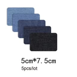 Denim Patches for Clothing - Super Glue Appliques, Iron-On & Sewing Fabric Embellishments, DIY Apparel Supplies for Pants and Ja