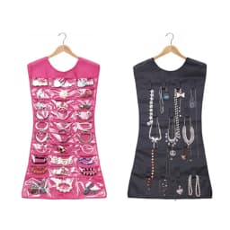 Creative Dress Shape Jewelry Holder Hanging Storage Bag Necklace Bracelet Earring Ring Jewelry Organizers Storage Jewelry Box A-