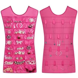 Creative Dress Shape Jewelry Holder Hanging Storage Bag Necklace Bracelet Earring Ring Jewelry Organizers Storage Jewelry Box A-