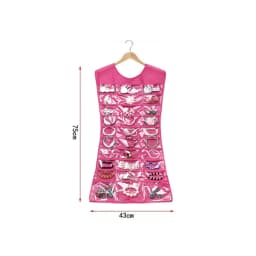 Creative Dress Shape Jewelry Holder Hanging Storage Bag Necklace Bracelet Earring Ring Jewelry Organizers Storage Jewelry Box A-