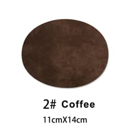 4Pcs Iron On Patches Repair Patches Oval Suede Cowhide Elbow Patches Elbow Knee Velvet Patches for Sweater Repair Clothing Jeans