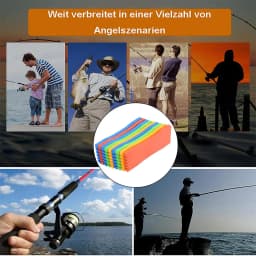 10Pcs Fishing Foam Spools Fishing Line Winding Board Rig Holder Fishing Line Accessories Rig Winders Random Colour