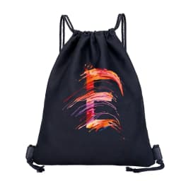 26 Initials Print Drawstring Bag Backpack Men and Women Beach Sports Travel Backpack Kid Gift Supplies Bag Portable Sundries Bag