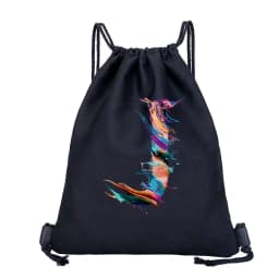 26 Initials Print Drawstring Bag Backpack Men and Women Beach Sports Travel Backpack Kid Gift Supplies Bag Portable Sundries Bag