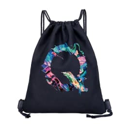 26 Initials Print Drawstring Bag Backpack Men and Women Beach Sports Travel Backpack Kid Gift Supplies Bag Portable Sundries Bag