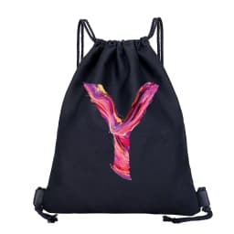 26 Initials Print Drawstring Bag Backpack Men and Women Beach Sports Travel Backpack Kid Gift Supplies Bag Portable Sundries Bag